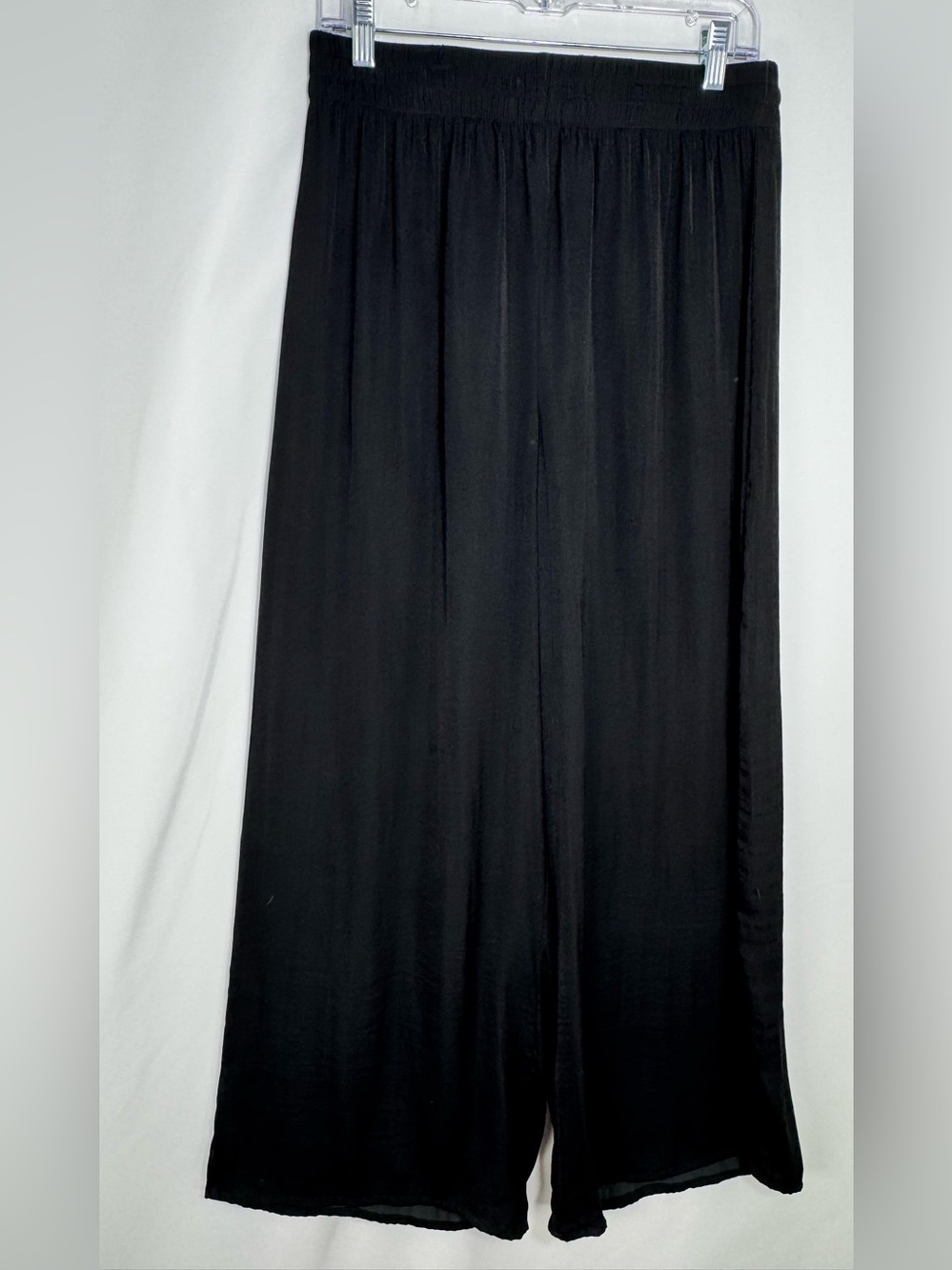 Joie 100% Silk Black Wide Leg Palazzo Pants Size Medium GUC
